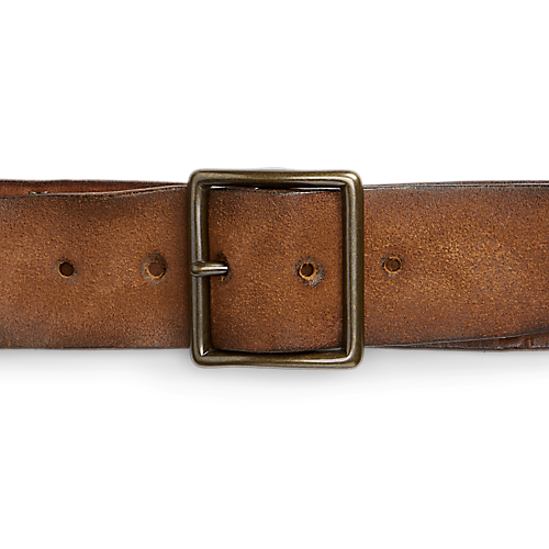 RRL - Studded Roughout Leather Belt – Louie