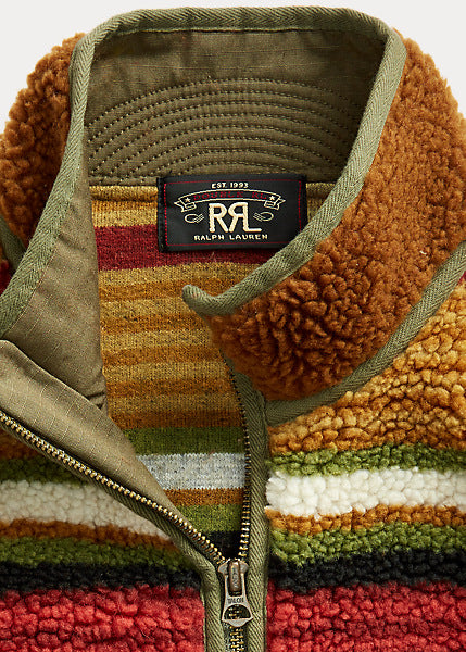 RRL - Striped Fleece Jacket – Louie