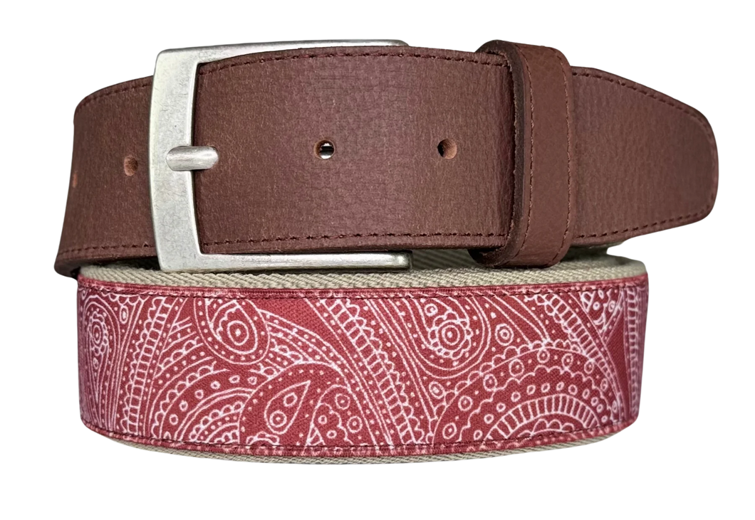 Armin Oehler- Flex Comfort Stretch Belt in Red.