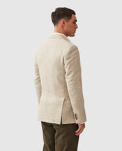 Load image into Gallery viewer, Model wearing Rodd &amp; Gunn - Mason Jacket in Macadamia - back.
