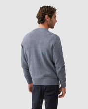 Load image into Gallery viewer, Model wearing Rodd &amp; Gunn - Gunn Knit Sweater in Indigo - back.
