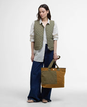 Load image into Gallery viewer, Barbour Mya Tote Bag in Dusky Green.
