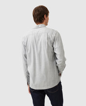 Load image into Gallery viewer, Model wearing Rodd &amp; Gunn - Barrhill Sports Fit Shirt in Smoke - back.
