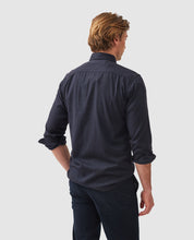 Load image into Gallery viewer, Model wearing Rodd &amp; Gunn - Barrhill Sports Fit Shirt in Twilight - back.
