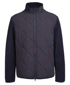 Barbour Hybrid Fleece Jacket in Navy.