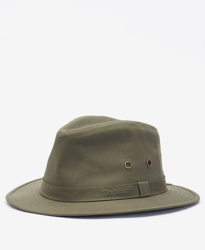 Barbour Dawson Safari Hat in Olive.