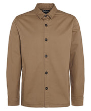 Load image into Gallery viewer, Barbour Ruxton Tailored Stretch Twill Overshirt in Stone.
