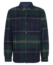 Load image into Gallery viewer, Barbour Chapter Tailored Check Overshirt in Green Loch Tartan.
