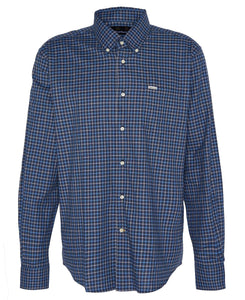 Barbour Preston Reg Tattersall Shirt in Dark Navy.