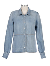 Load image into Gallery viewer, Kut from the Kloth - Mika Button-down LS Shirt in Light Wash.
