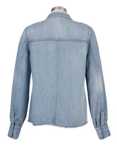 Load image into Gallery viewer, Kut from the Kloth - Mika Button-down LS Shirt in Light Wash - back.
