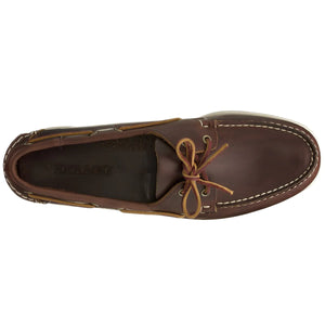 Sebago - Docksides Portland Waxed in Brown.