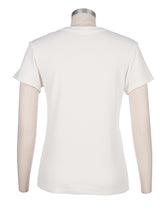 Load image into Gallery viewer, Kut from the Kloth - Remington - Scoop Neck S/S T-Shirt in Ivory - back.
