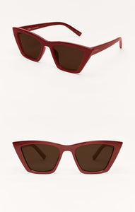 ZSupply Villa Sunglasses in Merlot - Brown Polarized.