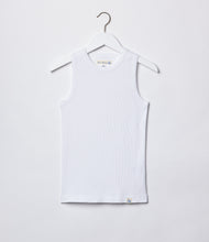 Load image into Gallery viewer, Merz B. Schwanen - Good Basics W Rib Tank in White.
