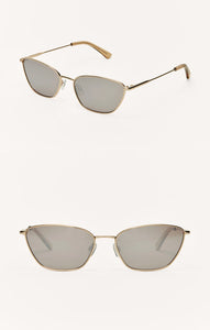 ZSupply Catwalk Sunglasses in Gold - Bronze Polarized.