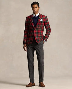 Model wearing POLO Ralph Lauren - Holiday Tartan Plaid Sport Coat.