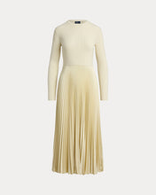 Load image into Gallery viewer, Polo Ralph Lauren - Sweater-Bodice LS Dress in Authentic Cream.
