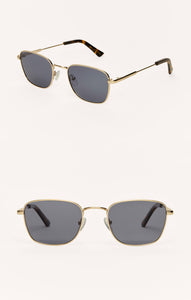 ZSupply Fastlane Sunglasses in Gold - Grey Polarized.