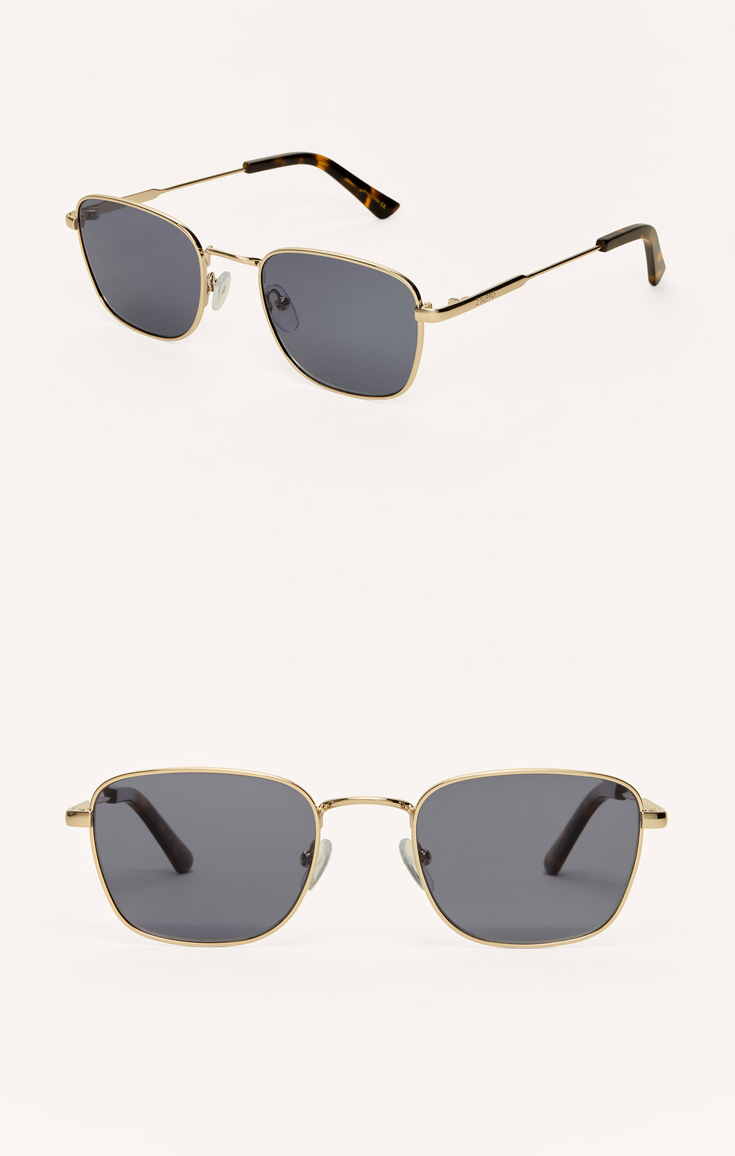 ZSupply Fastlane Sunglasses in Gold - Grey Polarized.