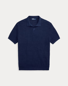 POLO Ralph Lauren - Mesh Knit Linen SS Sweater in Blue