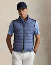 Load image into Gallery viewer, Model wearing RLX - Ralph Lauren Hybrid Full Zip Vest in Blue Multi.
