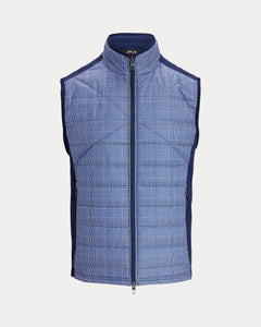 RLX - Ralph Lauren Hybrid Full Zip Vest in Blue Multi.