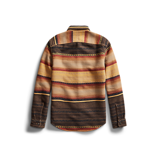 Men's Horse Stripe Print Overshirt